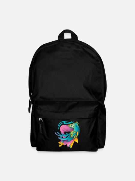Adlerkopf moderne Grafik Pop Art - Rucksack - Schwarz