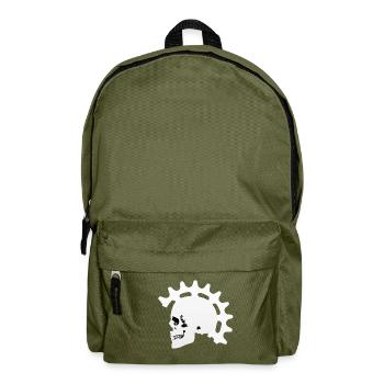 Bicycle, racing bike, MTB, men, skull, gift - Backpack - olive green - Front
