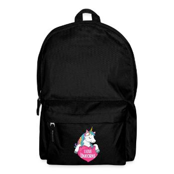 J'adore les licornes Licorne - Sac à dos - noir - Devant