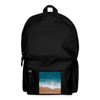 Blue sea and sand - Backpack - black - Front