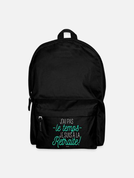 T shirt retraite je suis à la retraite cadeau. - Sac à dos - noir