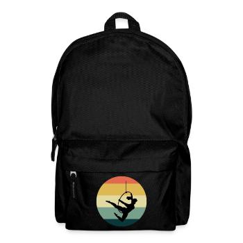 Luft Reifen Lyra Zirkus Akrobatik Vintage Retro - Rucksack - Schwarz - Vorne