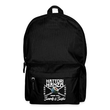 Hattori-Hanzo-Schwerter und Japan-Sushi-Geschenk - Rucksack - Schwarz - Vorne