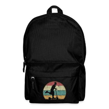 Tretroller E-Roller Elektroroller Retro Vintage - Rucksack - Schwarz - Vorne