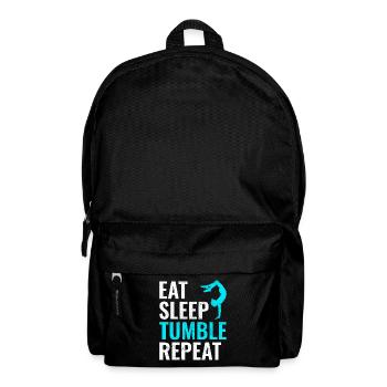 Power Tumbling Gymnastics Gymnast Acrobatics Funny - Backpack - black - Front