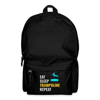 Trampoline Jumper Jumping Gymnastics Gymnast Funny - Backpack - black - Front
