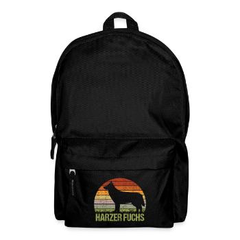 Harzer Fuchs Vintage Retro - Rucksack - Schwarz - Vorne