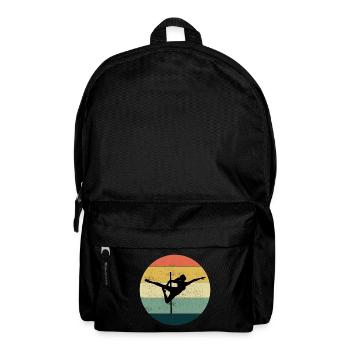 Pole Sport Tanz Tänzer Akrobatik Vintage Retro - Rucksack - Schwarz - Vorne