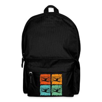 Gardien de handball Gardien gardien de but Vintage Retro - Sac à dos - noir - Devant
