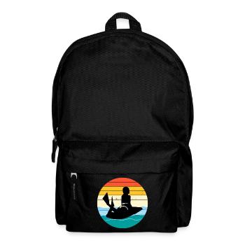 Bodyboarding Bodyboarder Water Sport Vintage Retro - Backpack - black - Front