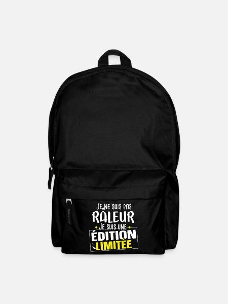 Râleur Grincheux Grognon Cadeau Homme Humour - Sac à dos - noir