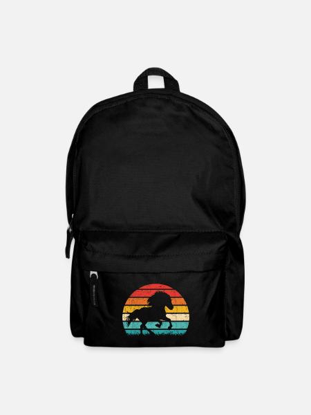 Islandpferd Tölt Isländer Islandpony Retro Vintage - Rucksack - Schwarz