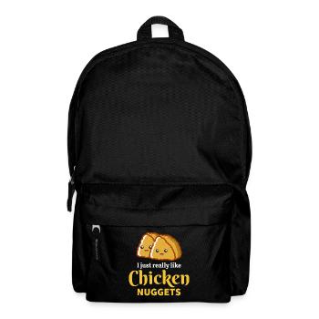 Chicken Nugget Fast Food Dicton drôle - Sac à dos - noir - Devant