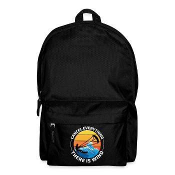 Kitesurfen Kiteboarding Kiteboarder Kitesurf - Rucksack - Schwarz - Vorne