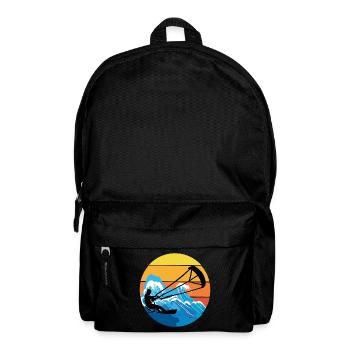 Kitesurfing Kiteboarding Kitesurf Vintage Retro - Backpack - black - Front