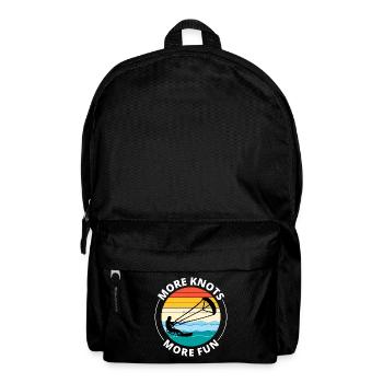 Kitesurfen Kitesurfen Kiteboarding Kiteboarder - Rucksack - Schwarz - Vorne