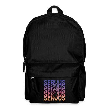 servus peace - Rucksack - Schwarz - Vorne