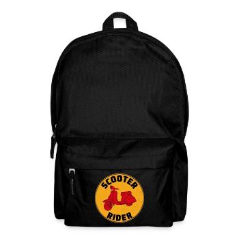 Scooter Rider Scootering Motorbike Moped Bike - Backpack - black - Front