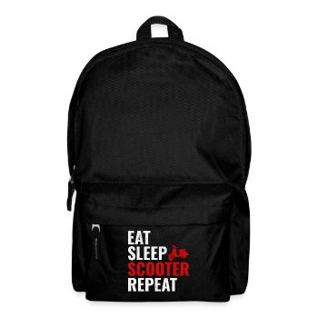 Scooter Rider Scootering Motorbike Moped Funny - Backpack - black - Front
