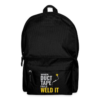 Welding Welder Metal Construction Ironworker - Backpack - black - Front