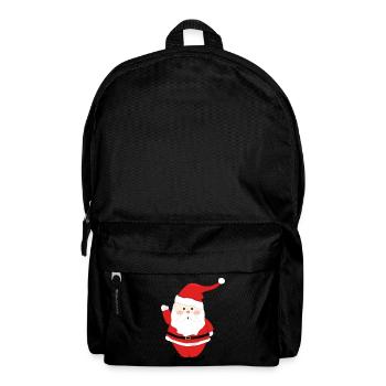Père Noël Joyeux Noël Coeur T-Shirt d’amour - Sac à dos - noir - Devant
