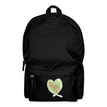 Herzform - Rucksack - Schwarz - Vorne