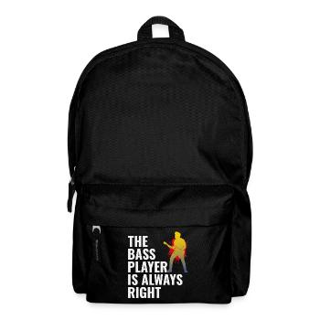 Basse Guitariste Musicien Musicien Bassiste Funny - Sac à dos - noir - Devant