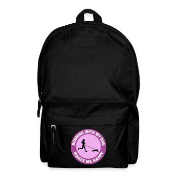 Canicross Trail Running Dog Sport Outdoor Hobby - Backpack - black - Front
