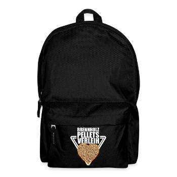Brennholz Pellets Verleih - Rucksack - Schwarz - Vorne