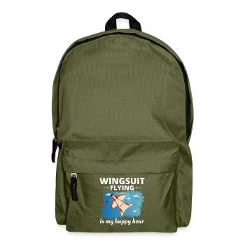 Wingsuit fliegen Base Jumping Fallschirmspringen Wingsuiting - Rucksack - Olivgrün - Vorne