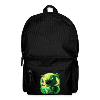 Un astronaute vert qui n’est pas de cette Terre - Sac à dos - noir - Devant