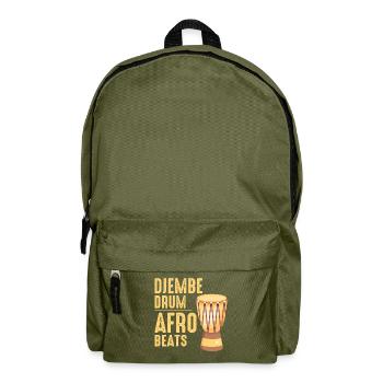 Djembespieler, Schlagzeuger, Musik, Schlagzeuger, Schlagzeuger - Rucksack - Olivgrün - Vorne