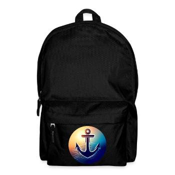 Anchor Sunset Round - Sac à dos - noir - Devant