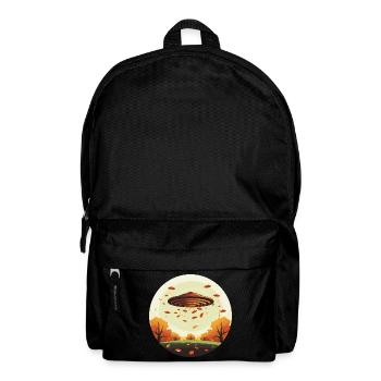 uFO im Herbst-Sunset - Außerirdisches Alien-Design - Rucksack - Schwarz - Vorne