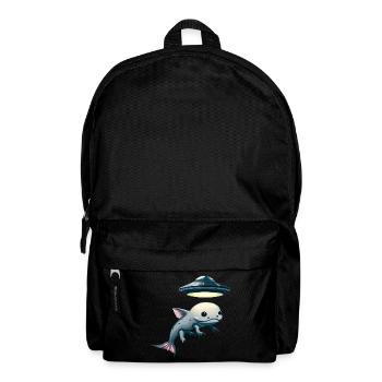 UFO Abduction: Alien and Axolotl - Backpack - black - Front