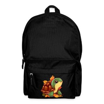 Autumn turtle: walk through - Backpack - black - Front