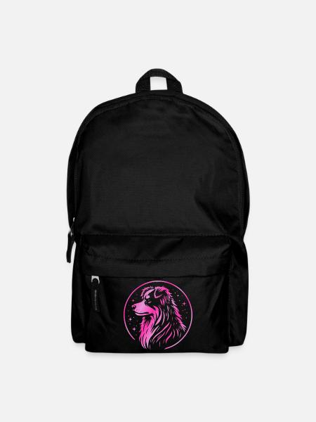 Traumhund Aussie pink - Rucksack - Schwarz