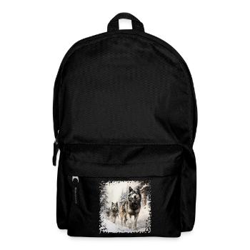 Sled dogs are very persistent - Backpack - black - Front