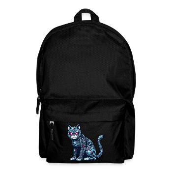 Katze Roboter Cyborg Mechanisch - Rucksack - Schwarz - Vorne