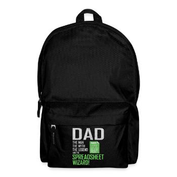 Buchhalter Papa Buchhaltung Finanzen Finanzen Lustig - Rucksack - Schwarz - Vorne