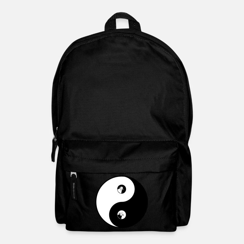 lustiges Yin Yang - Rucksack - Schwarz