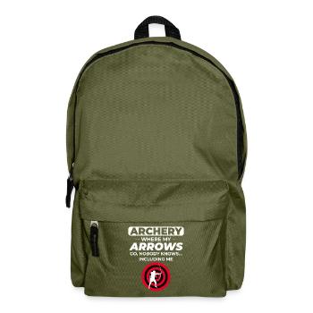 Bogenschießen Ziele Bogenschütze Bullseye Schießsport - Rucksack - Olivgrün - Vorne