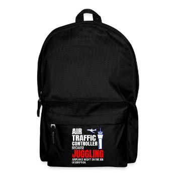 Fluglotse ATC Aviation Humor Flugzeug - Rucksack - Schwarz - Vorne