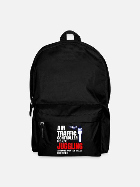Fluglotse ATC Aviation Humor Flugzeug - Rucksack - Schwarz