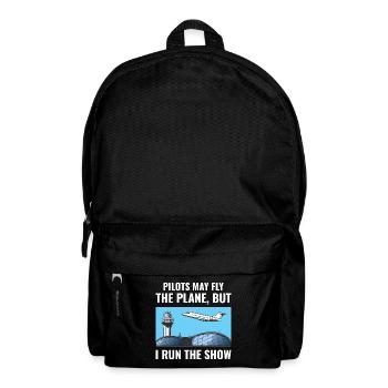 Fluglotse ATC Aviation Humor Flugzeug - Rucksack - Schwarz - Vorne