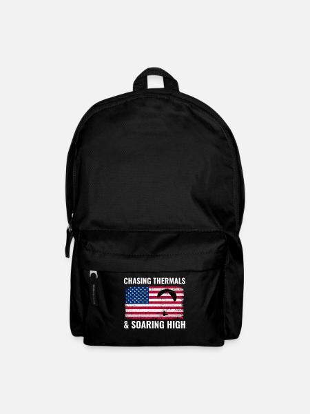 Amerikanische Flagge USA Paragliding Pilot Gleitschirm - Rucksack - Schwarz