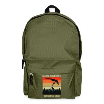 Drachenfliegen Luftsport Abenteuer Segelflug Pilot - Rucksack - Olivgrün - Vorne