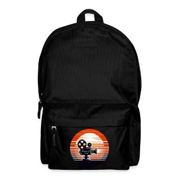 Vintage Cinema Sunset Retro Projector Movie - Backpack - black - Front