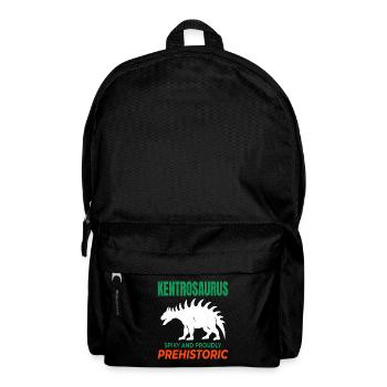 Kentrosaurus Dinosaurier Dino Paläontologe Fossil - Rucksack - Schwarz - Vorne