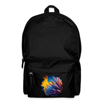 Heather - Västergötland Landscape Flowers Sweden - Backpack - black - Front